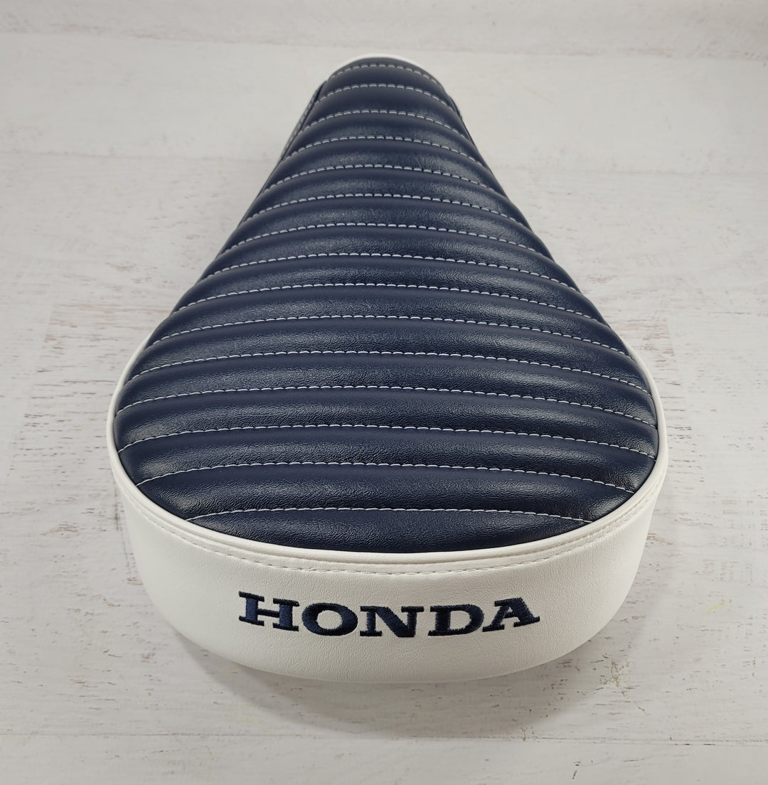 Honda Super Cub / Trail 125 Navy Blue Mini Pleat Two Tone Seat Cover