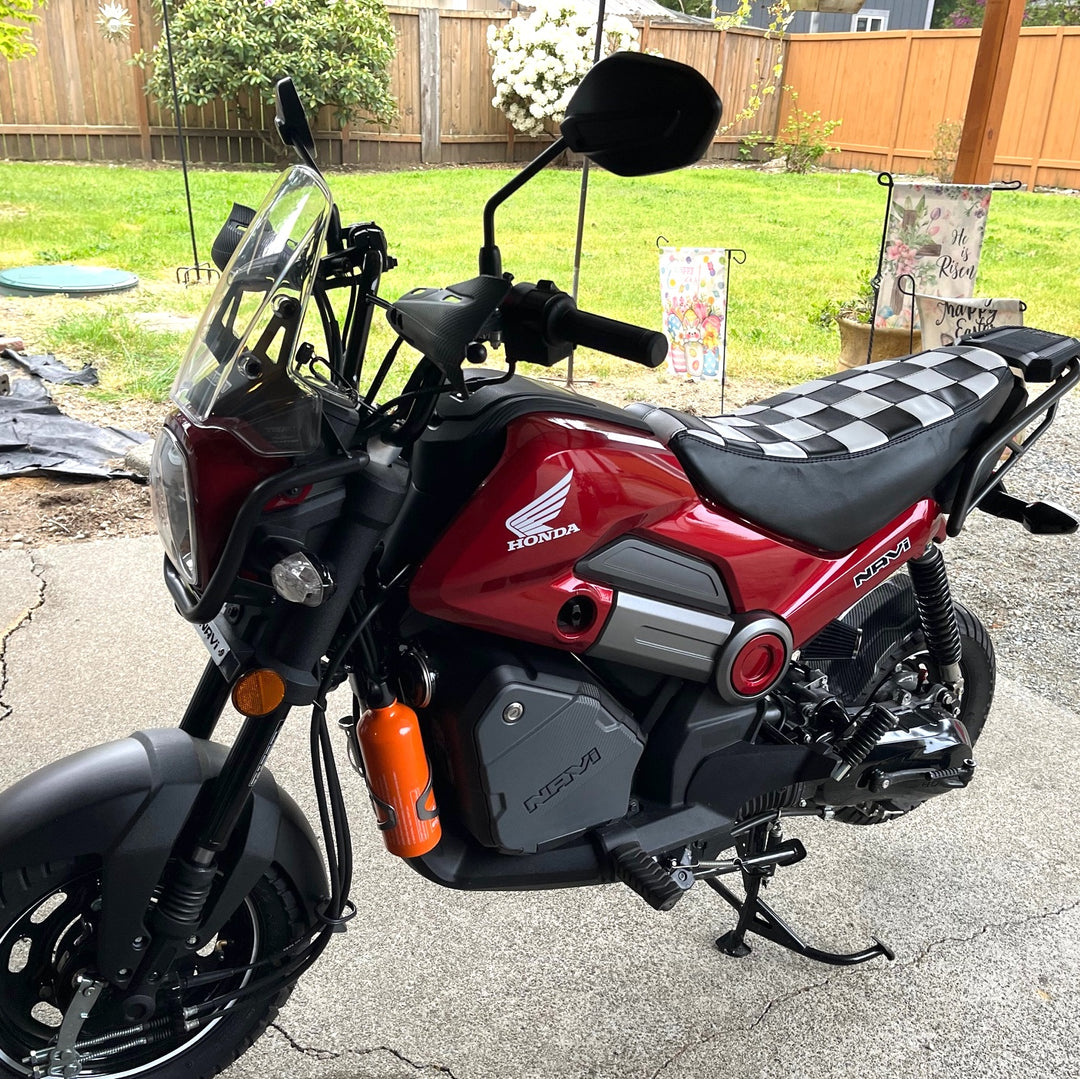 Honda Navi CHECKERS Seat Cover Black and White Checks