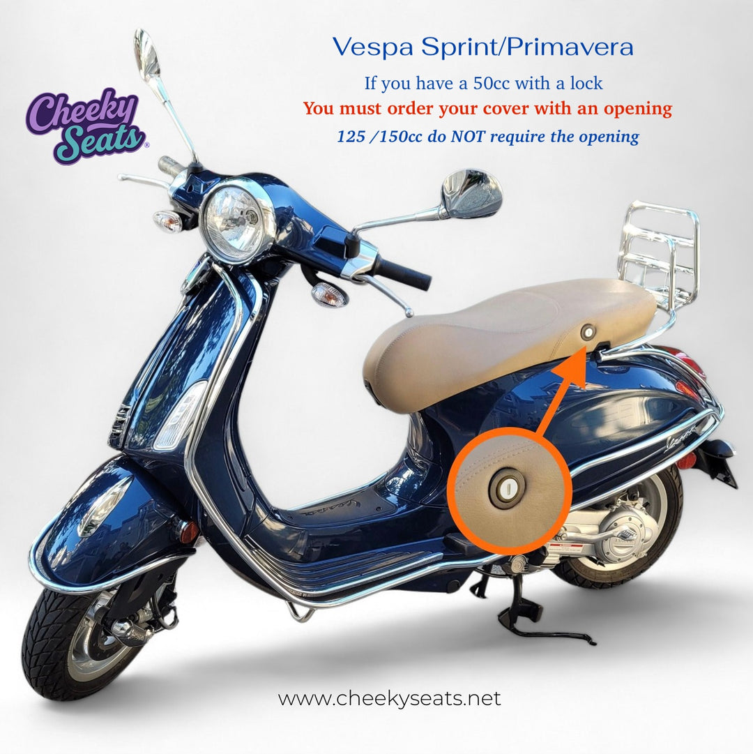 Vespa Sprint / Primavera Stone Paisley SEAT COVER - Beat The Heat!!