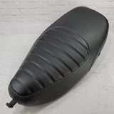 Vespa LX black padded seat cover by Cheeky Seats