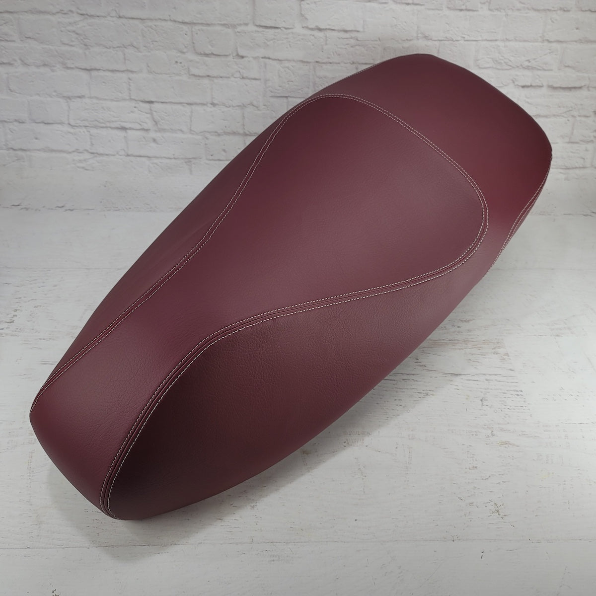 Vespa GTS merlot burgundy seat cover by Cheeky Seats