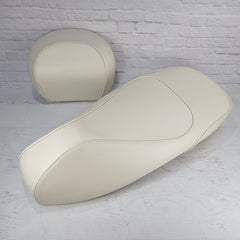 Vespa GTS 250 300 Seat Cover Vanilla Cream with Piping