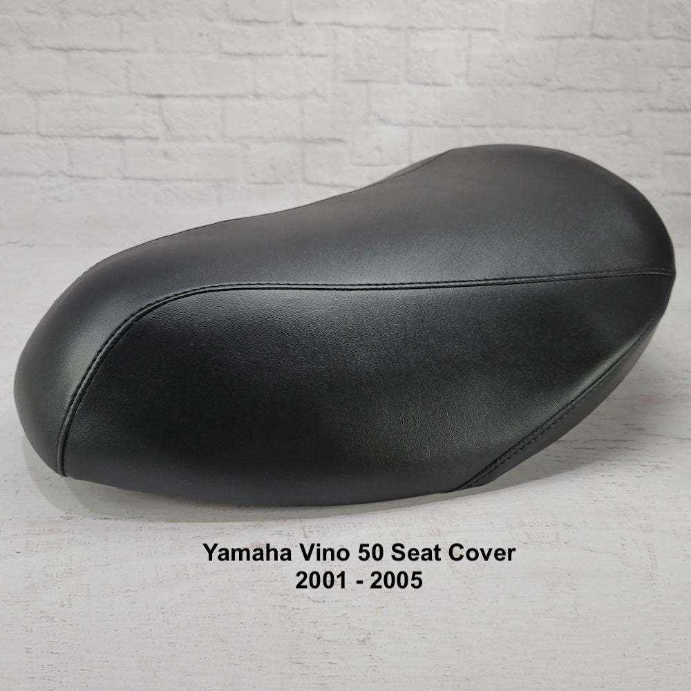 READY TO SHIP Yamaha Vino 50 Black Seat Cover, Waterproof - No Staples!