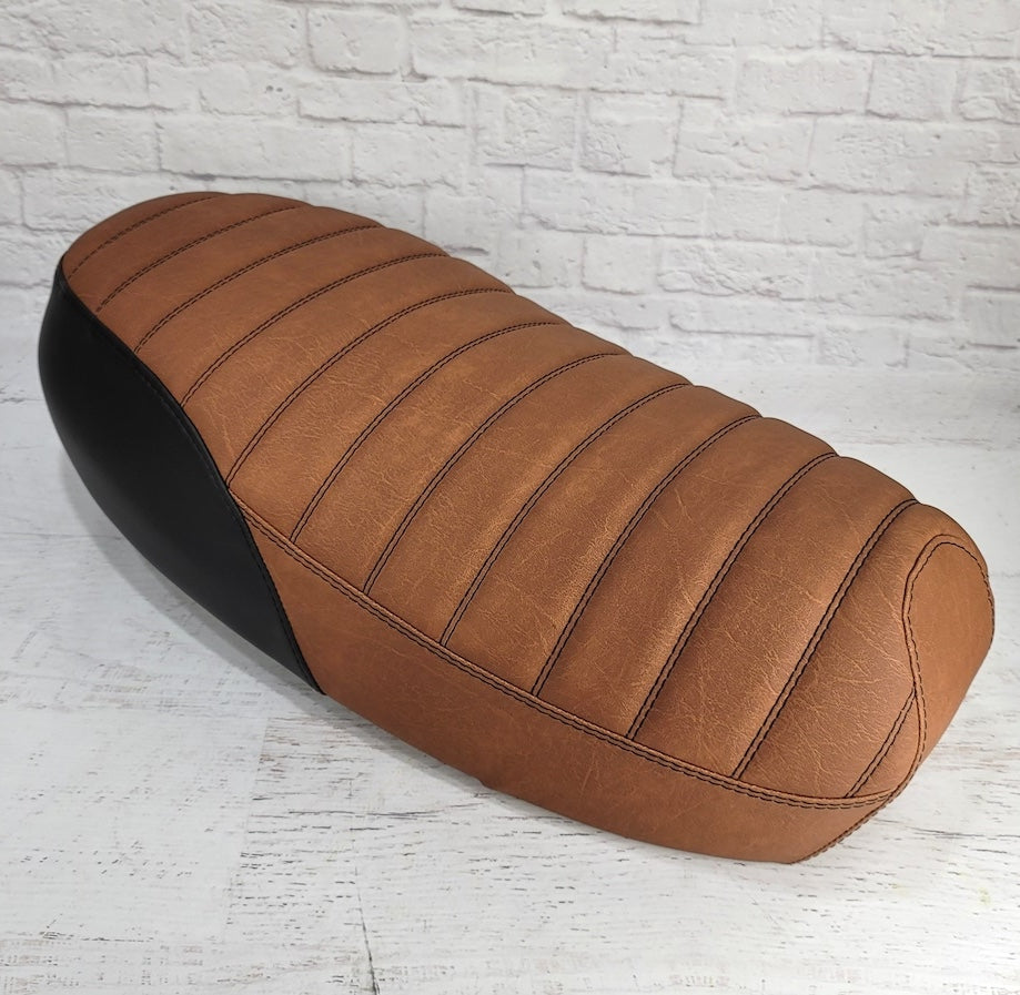 Yamaha Zuma II BWS Prebug Slickrock Brown Tuck and Roll  Padded Seat Cover