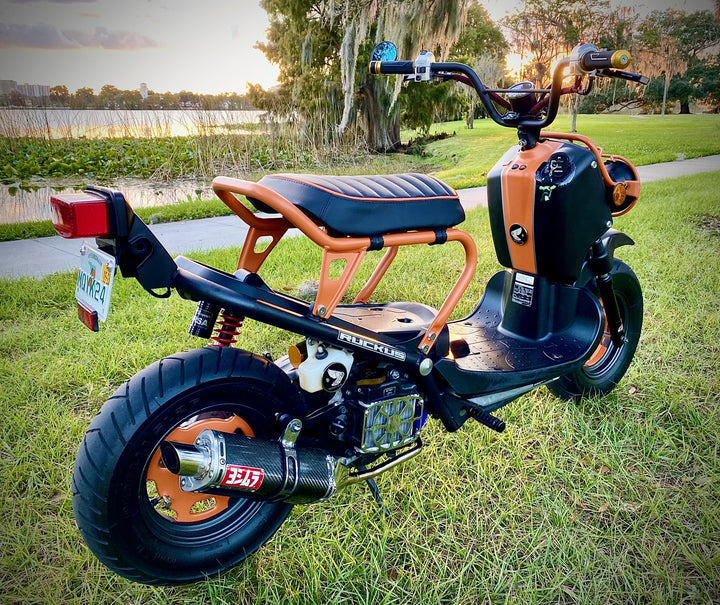 READY TO SHIP!   Honda Ruckus Padded Black Tuck and Roll Seat Cover