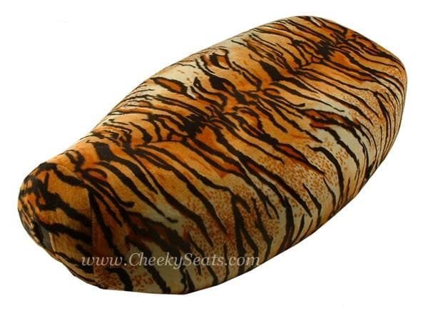 Vespa LX faux fur seat cover spotted pattern