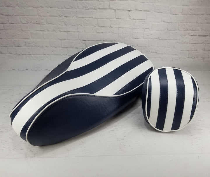 Vespa Sprint / Primavera Yacht Club Stripes Seat Cover