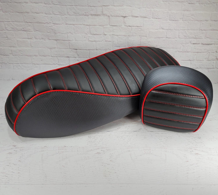 Vespa GTS 250 / 300 Padded Charcoal and Black Seat COVER