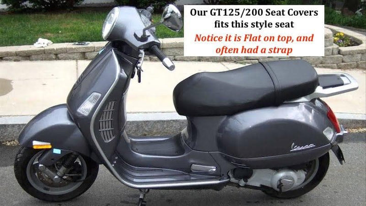 Vespa GT 200 Classic Black Seat Cover