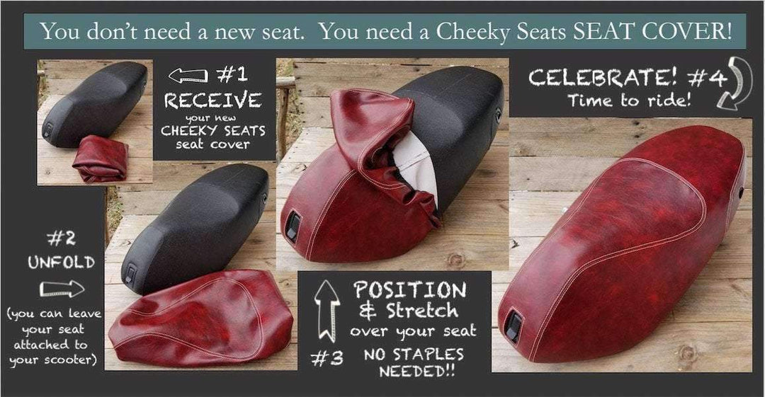 Kymco Like 50 125 150 200i Oxblood Seat Cover